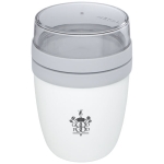 Lunch box avec compartiments séparés 700ml MEPAL Ellipse Breakfast couleur blanc vue avec impression sérigraphique