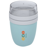 Lunch box avec compartiments séparés 700ml MEPAL Ellipse Breakfast vue avec impression sérigraphique
