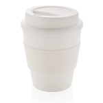 Tasse avec couvercle en plastique recyclable 350 ml Takeaway Comfort couleur blanc