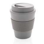 Tasse avec couvercle en plastique recyclable 350 ml Takeaway Comfort couleur gris