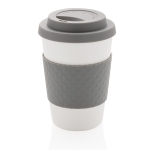 Verres en plastique allant au micro-ondes 270 ml Speciality Coffee couleur gris