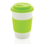 Verres en plastique allant au micro-ondes 270 ml Speciality Coffee couleur vert