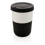 Grande tasse à emporter personnalisée durable en PLA de 380 ml Funny couleur noir