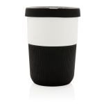 Grande tasse à emporter personnalisée durable en PLA de 380 ml Funny couleur noir deuxième vue