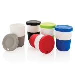 Grande tasse à emporter personnalisée durable en PLA de 380 ml Funny couleur vert vue générale