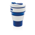 Mugs take away pliables en silicone de 350ml Takeaway Folding couleur bleu