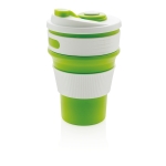 Mugs take away pliables en silicone de 350ml Takeaway Folding couleur vert