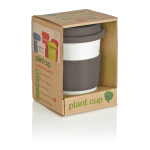 Mug à emporter biodégradable lavable au lave-vaisselle 350 ml Latte couleur gris troisième vue