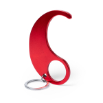 Porte-clés anti-contact arrondi en aluminium promotionnel Curvy