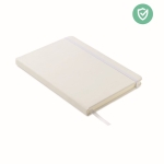 Carnets antibactériens A5 avec pages lignées Antibacterial Essential couleur blanc