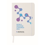 Carnets antibactériens A5 avec pages lignées Antibacterial Essential couleur blanc deuxième vue principale
