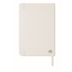 Carnets antibactériens A5 avec pages lignées Antibacterial Essential couleur blanc troisième vue