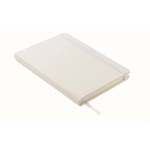 Carnets antibactériens A5 avec pages lignées Antibacterial Essential couleur blanc cinquième vue