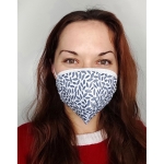 Étui pour masque FFP2 avec motifs accrocheurs pour le merchandising couleur blanc