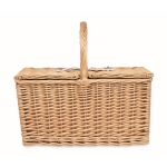 Panier set pique-nique personnalisable pour 4 personnes Ciutadella couleur bois quatrième vue