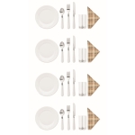 Panier set pique-nique personnalisable pour 4 personnes Ciutadella couleur bois sixième vue