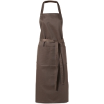 Tablier de cuisine personnalisé long de couleurs 240 g/m2 Masterchef couleur marron