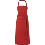Tablier de cuisine personnalisé long de couleurs 240 g/m2 Masterchef couleur rouge