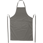 Tablier de cuisine personnalisé long de couleurs 240 g/m2 Masterchef couleur gris deuxième vue frontale