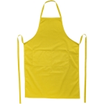 Tablier de cuisine personnalisé long de couleurs 240 g/m2 Masterchef couleur jaune deuxième vue frontale