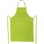 Tablier de cuisine personnalisé long de couleurs 240 g/m2 Masterchef couleur vert lime deuxième vue frontale