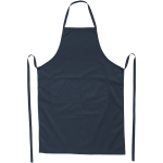 Tablier de cuisine personnalisé long de couleurs 240 g/m2 Masterchef couleur bleu marine deuxième vue frontale