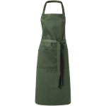 Tablier de cuisine personnalisé long de couleurs 240 g/m2 Masterchef couleur vert foncé