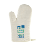 Gant de cuisine en polyester avec des motifs de losanges Cuisine avec zone d'impression