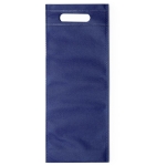 Sac robuste et résistant non-tissé pour bouteille 75cl Vin couleur bleu marine