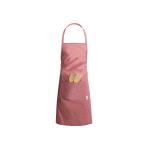 Tablier en coton recyclé avec logo et finition chinée EcoNature troisième vue