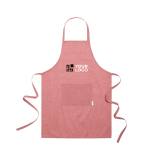 Tablier en coton recyclé avec logo et finition chinée EcoNature vue principale