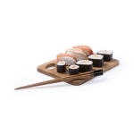 Lot de 2 baguettes avec détails colorés et pochette cartonnée Natura couleur noir deuxième vue