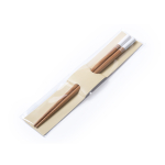 Lot de 2 baguettes avec détails colorés et pochette cartonnée Natura couleur blanc première vue