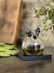Sphère pour huile et vinaigre avec base noire avec logo Bubble couleur noir vue d'ambiance