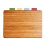 Lot de 4 planches à découper pour différents types d'aliments couleur marron cinquième vue