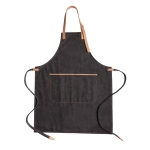 Tablier imprimé de haute qualité avec détails marrons Tavern couleur noir