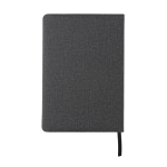 Carnet de notes A5 avec pochette pour cartes A5 à pages rayées Pocket couleur gris foncé troisième vue