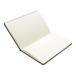 Carnet personnalisé avec des poches A5 pages lignées Smart Pocket couleur noir troisième vue