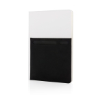 Carnet personnalisé avec des poches A5 pages lignées Smart Pocket couleur blanc