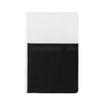 Carnet personnalisé avec des poches A5 pages lignées Smart Pocket couleur blanc sixième vue