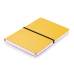 Carnets avec couverture souple coloré A5 pages lignées Flexi Colors couleur jaune deuxième vue