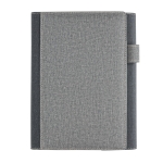 Portfolio formel avec fermeture magnétique, poches et carnet A5 Magnet couleur gris cinquième vue