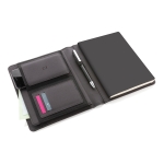 Conférencier durables personnalisés A5 RPET Water Impact couleur noir quatrième vue