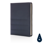Conférencier durables personnalisés A5 RPET Water Impact couleur bleu marine
