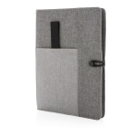 Conférencier personnalisé de couleur grise avec carnet A5 NoteBook couleur gris