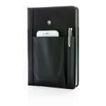 Ensemble de carnet avec divers compartiments et stylo Refillable couleur noir deuxième vue