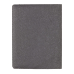 Conférenciers publicitaires en cuir recyclé A4 Recycled Leather couleur gris troisième vue