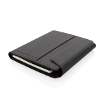 Petit conférencier de qualité avec chargeur A5 Minimal Wireless couleur noir septième vue
