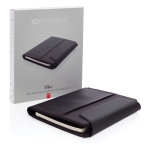 Petit conférencier de qualité avec chargeur A5 Minimal Wireless couleur noir vue avec boîte