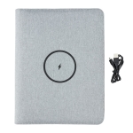 Conférencier avec chargeur, carnet et compartiments A4 Pro Wireless couleur gris cinquième vue